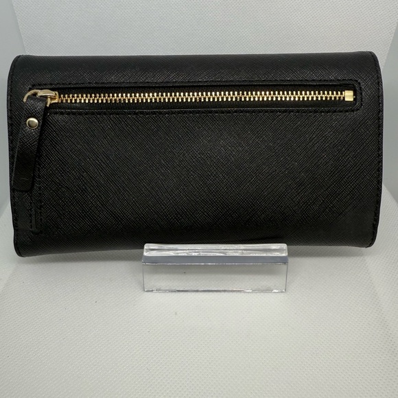 Kate Spade Black Clutch with Gold Accents - Picture 2 of 5